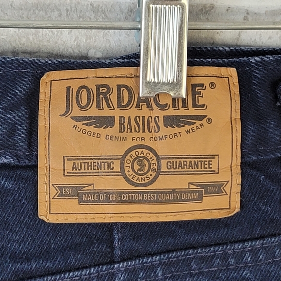 Jordache Dark Blue Wash High Rise Waisted Mom Jeans Tappered Leg Women's Size 12 - Picture 9 of 16